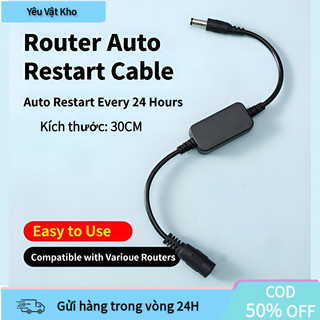 【COD】Dây cáp điều khiển khởi động lại WiFi thông minh, ngăn ngừa tắc nghẽn do hoạt động liên tục, dễ cài đặt và sử dụng