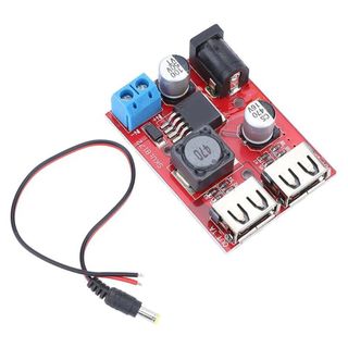 Bộ chuyển đổi bước xuống YSANH 3A, Bộ sạc bộ điều khiển USB kép đầu vào 6V-40V, Mô-đun cung cấp ống thoát nước thiết kế nhỏ gọn bền bỉ cho các thiết bị di động