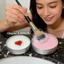 Bàn chải trang điểm Mini cầm tay Xà phòng làm sạch Puff Sponge Dụng cụ giặt