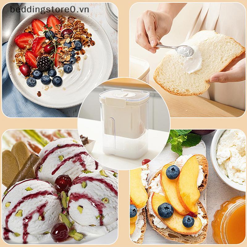 COD Sữa Chua Lọc Tự Chế Máy Làm Sữa Chua Hy Lạp Có Nắp Dụng Cụ Tách Whey Thép Không Gỉ Lọc Lưới Mịn Whey Tách Dụng Cụ MỚI