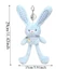 Mặt dây chuyền thỏ sang trọng QEARY, Móc chìa khóa thỏ nhồi bông mềm cỡ 30cm, Đồ chơi sang trọng Thiết kế sáng tạo Trẻ em Gits Kawaii Style Schoolbag Mặt dây chuyền Giáng sinh