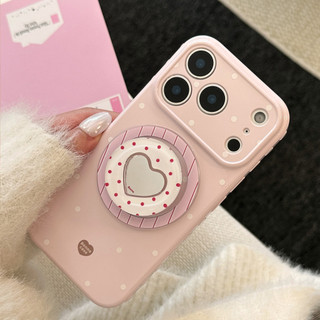 [Sheren] Ốp Điện Thoại Chấm Bi Kem Thích Hợp Cho i17 16 15 14 13 12 11 pro max Vỏ Bảo Vệ Chống Sốc