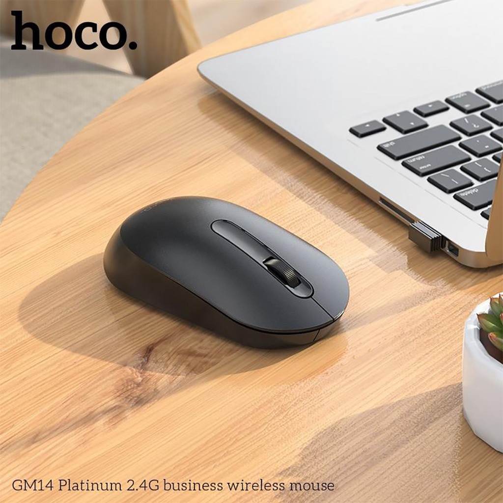 Chuột Không Dây Hoco GM14 2.4G kết nối USB, DPI 1200 chính hãng siêu mượt BH 6 tháng