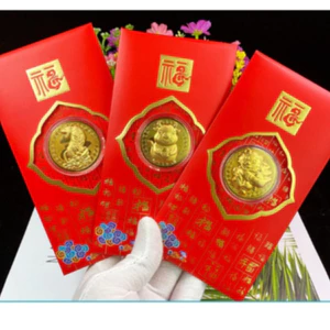 Combo 5-12 Bao lì xì tết 2026 bao lì xì mèo thần tài ông thần tài mạ vàng may mắn
