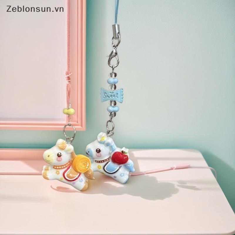 # HB # 1 / 5 Chiếc Hoạt Hình Dễ Thương Pony Móc Khóa Sáng Tạo Ngựa Đính Hạt Dây Đeo Điện Thoại Di Động Mặt Dây Chuyền Ba Lô Trang Trí Phụ Kiện Quà Tặng.