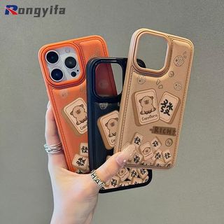 Vỏ Capybara hoạt hình cho OPPO Reno 15 Pro Mini Max 14 13 11 9 Pro Find X9 X8 Pro X8S Plus X7 Da PU phồng dễ thương Vỏ điện thoại năm mới Vỏ mềm chống sốc