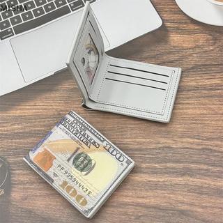 Misa Vui Ví Cho Bé Trai Nam Da Túi Đựng Tiền Mới Lạ Quà Tặng Thanh Thiếu Niên Học Sinh Ví Nữ Nam Đồng Xu Túi 100 Đô La Họa Tiết Ví