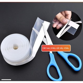 2 mét ron silicone tự dán Ron Chân Cửa, Cao Su, Ngăn Bụi, Ngăn Côn Trùng, Giảm Tiếng Ồn, Dán (Có Keo)