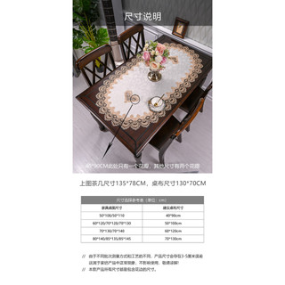 70 * 170cm Phòng Khách Bàn Cà Phê Khăn Trải Bàn Vải Ren Hiện Đại Hình Bầu Dục Phong Cách Châu Âu Hình Chữ Nhật Bao Vải Ren Bàn Cà Phê Vải Influencer Bao Khăn Hộ Gia Đình Khách Sạn Thương Mại Cảm Giác Cao Cấp 01