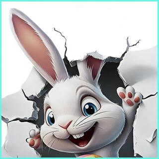 Phục Sinh Cửa Sổ Clings 3D Hiệu Ứng Hình Ảnh Thỏ Đề Can Cửa Phục Sinh Dán Cho Gương Cửa Phòng Tắm Nhà Bếp antirtvn