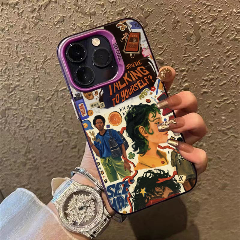 Ốp Lưng Cho iPhone 17 16 11 12 13 14 15 Pro Max Cho iPhone 16e XR X XS Max 7 8 Plus SE2020 2022 Retro People Magazine IMD Matte Hard Shockproof Cover