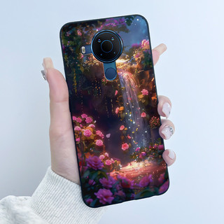 Dành Cho Nokia 5.4 Ốp Lưng Cho Nokia 5.4 3.4 5.3 Ốp Lưng Sang Trọng Dễ Thương Tình Yêu Thỏ Ngộ nghĩnh Màu Đen Mềm Silicon Bảo Vệ Ốp Lưng Điện Thoại