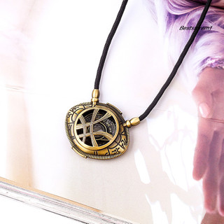 Cặp mặt dây chuyền dạ quang phát sáng trong bóng tối - Mắt của Agamotto, phù hợp làm quà tặng cho nam và nữ