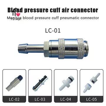 [TDiepf] 1 Cái NIBP Cuff Đầu nối ống khí Giao thức tương thích Vòng bít huyết áp Vòng đeo tay Vòng đeo tay Đầu nối đường thở MỚI