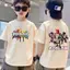 Robot Hình In, Thanh Toán Nhận Khi, Dáng Rộng Áo Thun, 100% Cotton, 3-14 Tuổi, Mùa Hè