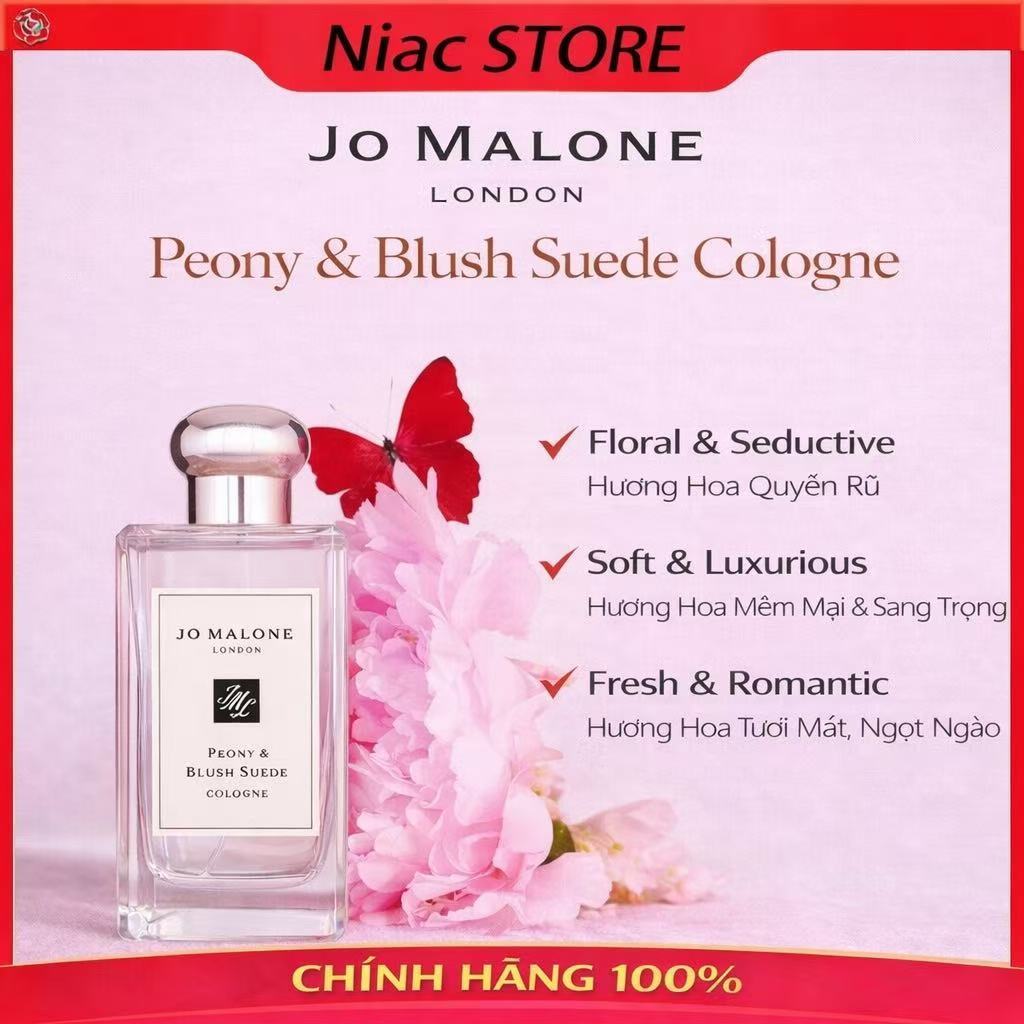 【Chính Hãng】𝕁𝕠 𝕄𝕒𝕝𝕠𝕟𝕖 𝐏𝐞𝐨𝐧𝐲 & 𝐁𝐥𝐮𝐬𝐡 𝐒𝐮𝐞𝐝𝐞 9ML/30ML/100ML | Nước Hoa Hoa Full Box/ Full Size Chính Hãng