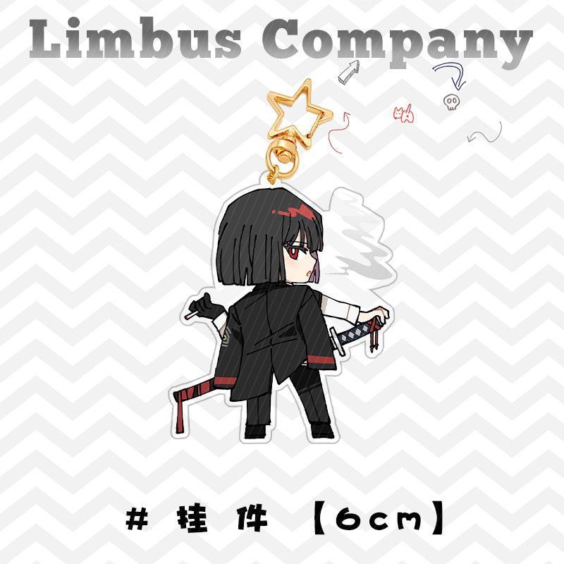 Limbus Company Anime KeyChain YiSang Ishmael Sinclair Men Key Chain for Women Cartoon Kawaii