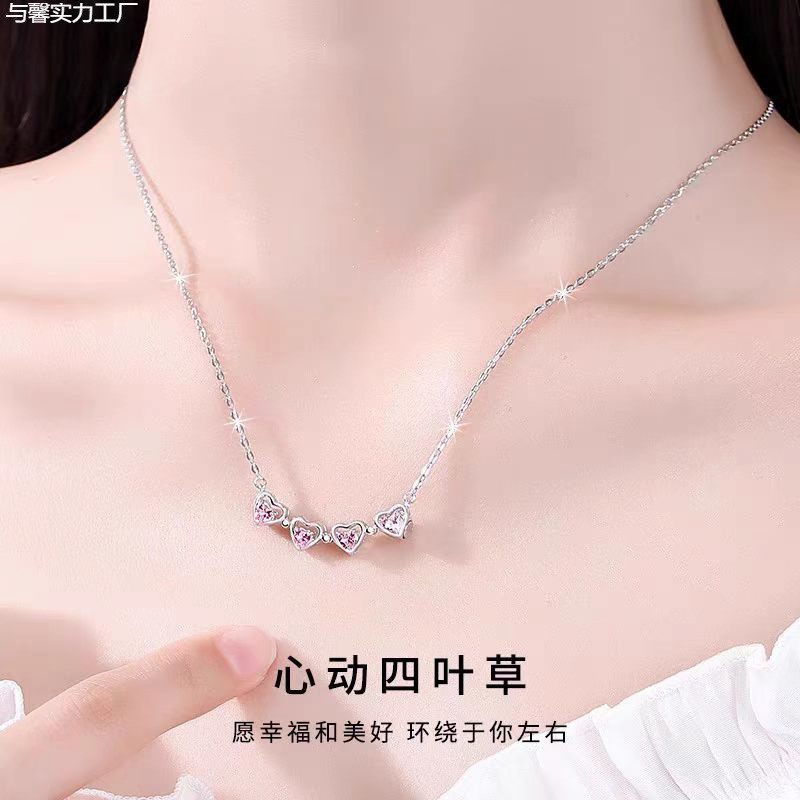 Vòng cổ nữ cỏ ba lá bạc S999