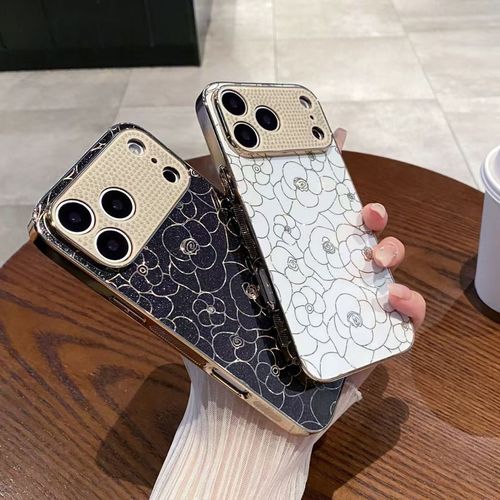 Ốp Điện Thoại Di Động Lấp Lánh Sang Trọng Cao Cấp Cho iPhone 17 PRO MAX 16 PRO MAX 15 Pro Max 14 13 PRO MAX 17AIR 14 15 16 Plus Sang Trọng Thiết Kế Họa Tiết Hoa Độc Đáo Chống Sốc