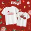 Bé Dành Noël Thiết Cổ Tròn Trẻ Em Áo In Vải