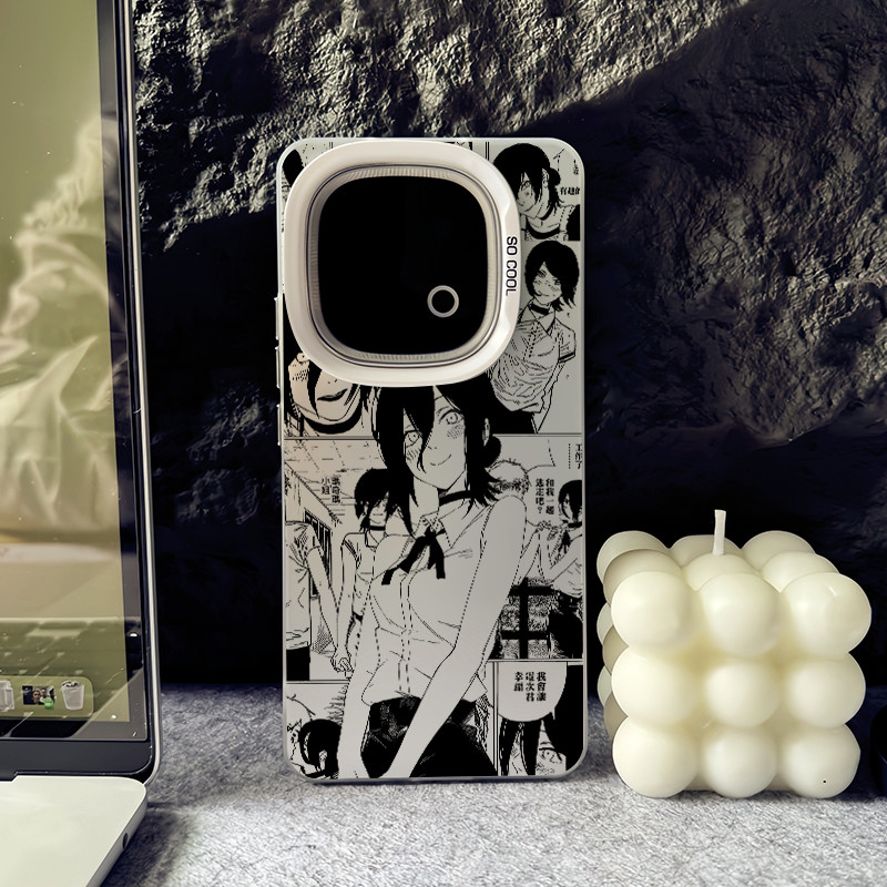 Dành Cho iQOO 15 13 12 Pro Z11 Z10 Turbo Pro Z9 Neo 11 10 / 9 Máy Cưa Xích Người REZE Micro Matte Vỏ Điện Thoại Cứng Cho iQOO Z9 Turbo Z8 Chống Sốc iQOO Cover