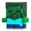 Nhật Bản BANDAI Gashapon MC Phong Cách Minecraft Đồ Trang Trí Dạ Quang 2 Pixel Đèn Ngủ ZJ2H
