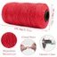 Sợi lụa bông băng SMILE, Sợi móc 1,5mm 200m, Thủ công trang trí màu móc ren dây túi giày