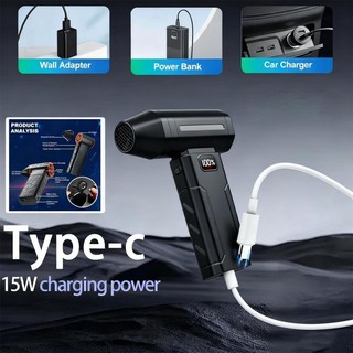 Dụng cụ làm sạch quạt Turbo không chổi than Dụng cụ thổi khí điện Máy hút bụi Mini có thể điều chỉnh 5 chiếc 150000RPM