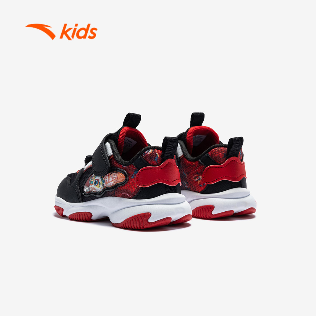 ANTA Kids Giày Thể Thao Bé Trai Size 22-27, Êm Ái, Khóa Dán Tiện Lợi 3126A0012