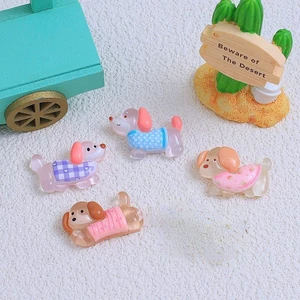 Set Charm 4 Con Chó Nhỏ trong suốt Mặc Áo- charm gắn dép siêu kute 2026
