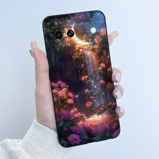 Ốp Điện Thoại Mềm Cho Google Pixel 8A Ốp Lưng Sang Trọng Dễ Thương Tình Yêu Thỏ Ngộ nghĩnh Hoạt Hình Đen Mờ TPU Silicone Bảo Vệ Vỏ Di Động