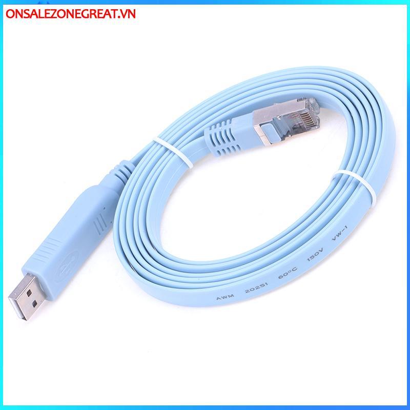 Ons 1.8M USB Sang RJ45 USB Sang RS232 Serial Sang RJ45 CAT5 Console Adapter Dây Cáp Tại