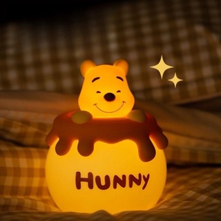 Dễ Thương Winnie The Pooh Đèn Ngủ Sáng Tạo Đèn Ngủ Chất Liệu Silic Ánh Sáng Mềm Bảo Vệ Mắt Trẻ Em Quà Tặng Sinh Nhật