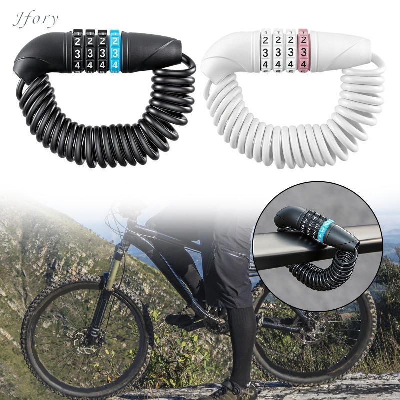 Khóa cáp xe đạp chống trộm Jfory Dễ sử dụng Kết hợp Khóa dây an ninh di động cho xe đạp đường núi