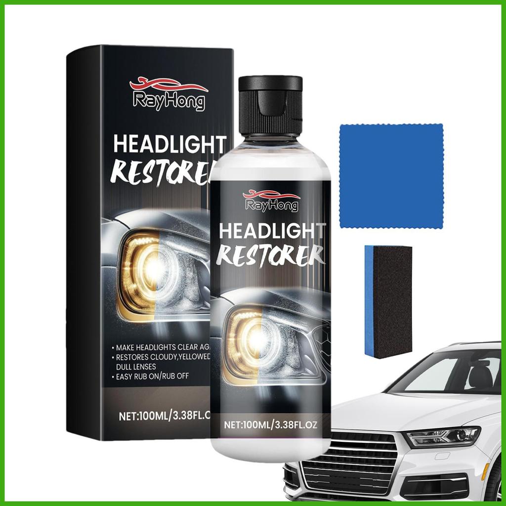 Chất lỏng phủ đèn pha 100ml Bộ phục hồi đèn pha ô tô Phục hồi đèn pha ô tô Phục hồi phục và bảo vệ chất lỏng wipqsvn