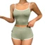 Bộ Đồ Ngủ Màu Trơn Nữ Gợi Cảm Hot Girls Slim-fit Suspender Quần Short Nữ Homewear Suit