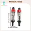 Gamchiano Giảm Chấn Trước Giảm Chấn Kim Loại Phụ Kiện 1 Đến 24 Cân Dầu Giảm Chấn Thay Thế Cho Wltoys 244016 Xe RC