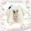 Áo Thun Gái, Dáng Rộng, Cổ Tròn, In Búp Bê, Màu Xanh Lá, Ngắn Tay, Chất Cotton, Mùa Hè