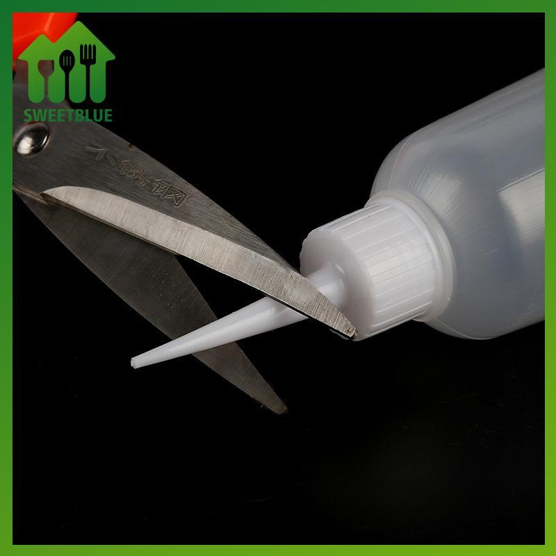 SWEET 5 Chiếc 40 / 100ml Nhựa Trong Suốt Đầu Applicator Chai Bóp Thích Hợp Cho Thủ Công Nghệ Thuật Keo Đa Năng Có Thể Đổ Lại Rỗng n