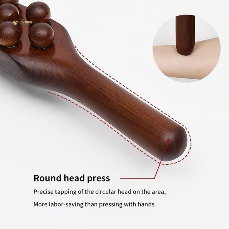 MUQV 37 Hạt Đa Năng Ba Massage Tendons Cạo Sti Point Treatment Gua Sha Relax Therapy Tool Máy Mát Xa Bụng (Nhựa) n