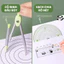 Bộ dụng cụ học tập đa năng 4 món, thước đo sinh viên in rõ nét, cầm tay thoải mái, đo đạc chính xác