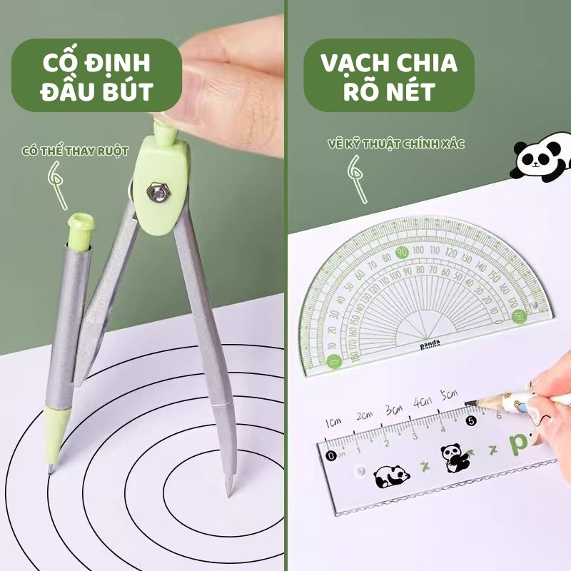 7 chiếc thước hình cartoon đáng yêu, chức năng đo đa năng, hỗ trợ học sinh học tập hiệu quả