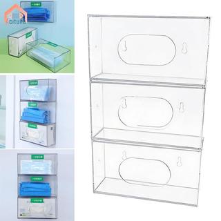 Giá đỡ dùng một lần Găng tay Hộp đựng găng tay nhà bếp, Đa năng, Hộp đựng đồ, Treo tường trong suốt