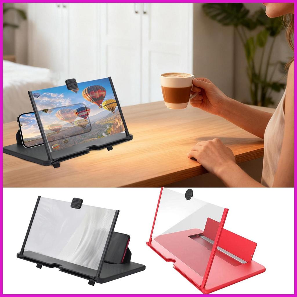 Dành cho điện thoại di động Kính lúp màn hình có thể điều chỉnh Bộ khuếch đại phim HD rộng Phóng to Kính lúp Máy chiếu Màn hình Máy chiếu Phóng to lyuvn