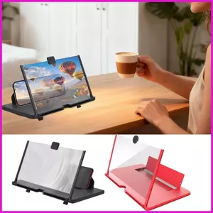 Dành cho điện thoại di động Kính lúp màn hình có thể điều chỉnh Bộ khuếch đại phim HD rộng Phóng to Kính lúp Máy chiếu Màn hình Máy chiếu Phóng to lyuvn