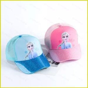 SY3 4-12 tuổi Frozen Elsa Công Chúa Mũ Bóng Chày Cho Trẻ Em Bé Gái Sunhat Đạt Đỉnh Mũ Đi Biển Ngoài Trời Tất Cả Trận Đấu Thời Trang