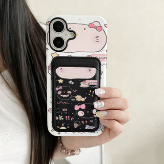 Ví họa tiết mèo đầu lớn Vỏ chống sốc Thích hợp cho iPhone 17pro 12promax 12 13 14 15 pro max Ốp điện thoại 14promax 15pro 16 Pro max 17 17air 17promax Vỏ