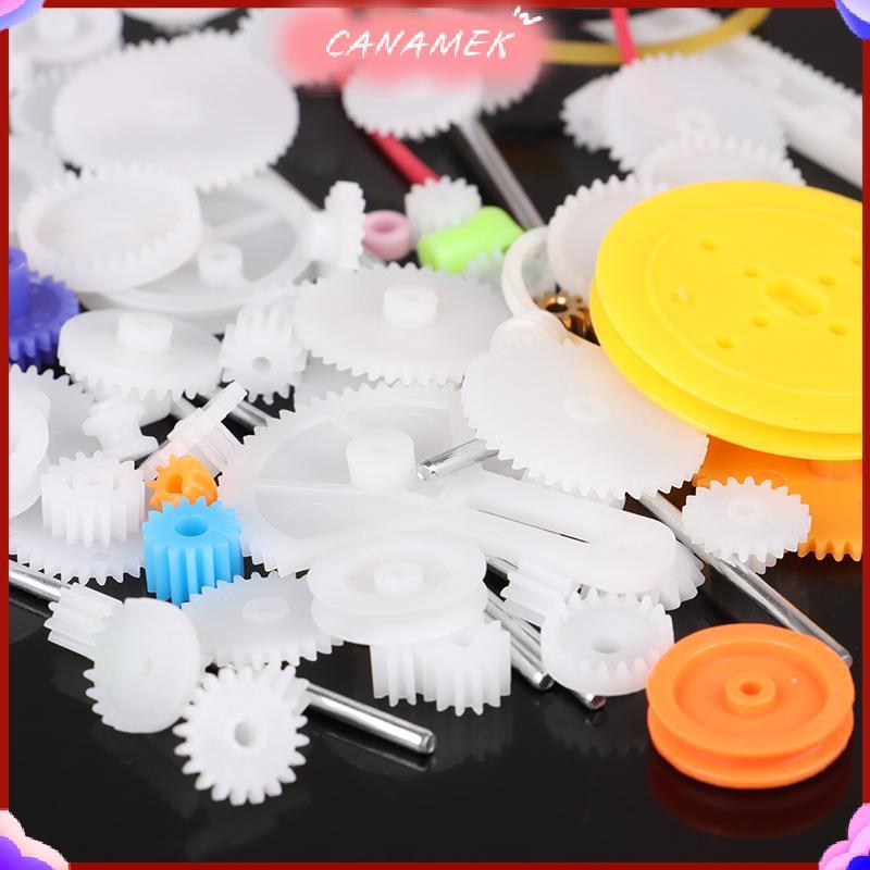CANAMEK 78 Chiếc Hộp Số Đồ Chơi robot Động Cơ Nhựa Bánh Răng DIY Mô Hình Phụ Kiện CSF