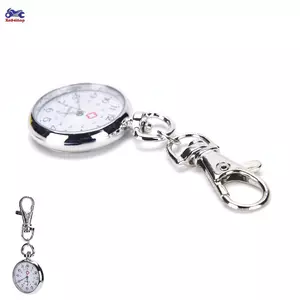 XOITOP Thép không gỉ Thạch Anh Nhà thơ Đồng hồ Móc chìa khóa dễ thương Quà tặng mới VN