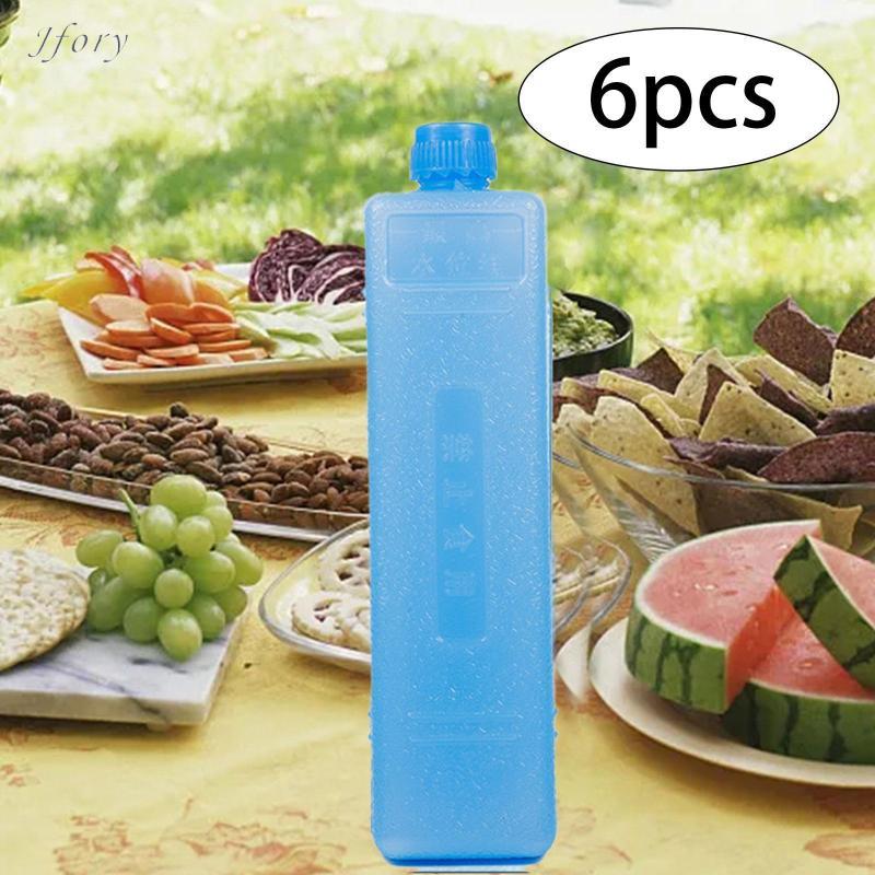 JFORY 6x Khối Đá Làm Mát Lâu, Đông Lạnh Giữ Nhiệt Lâu - Perfect cho Cắm Trại và Đi Biển